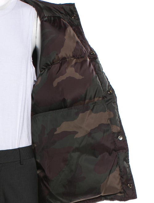 Coach Camouflage Print Puffer Coat
