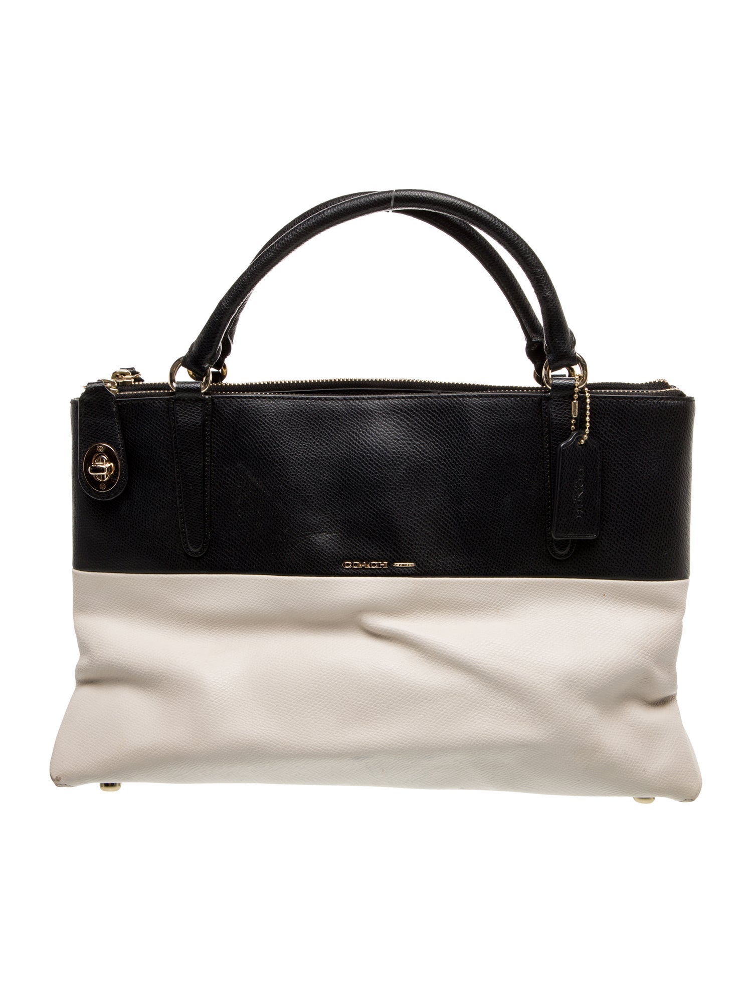 Coach Leather Top Handle Bag