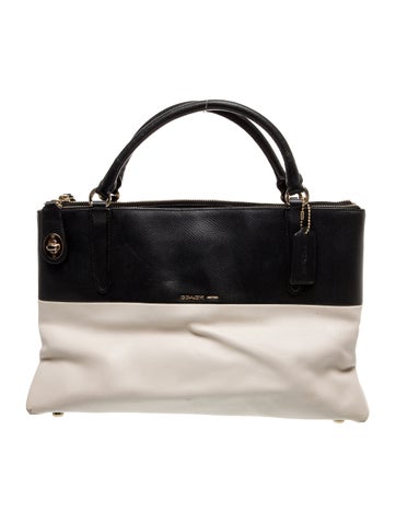 Coach Handle Bags Leather Top Bag