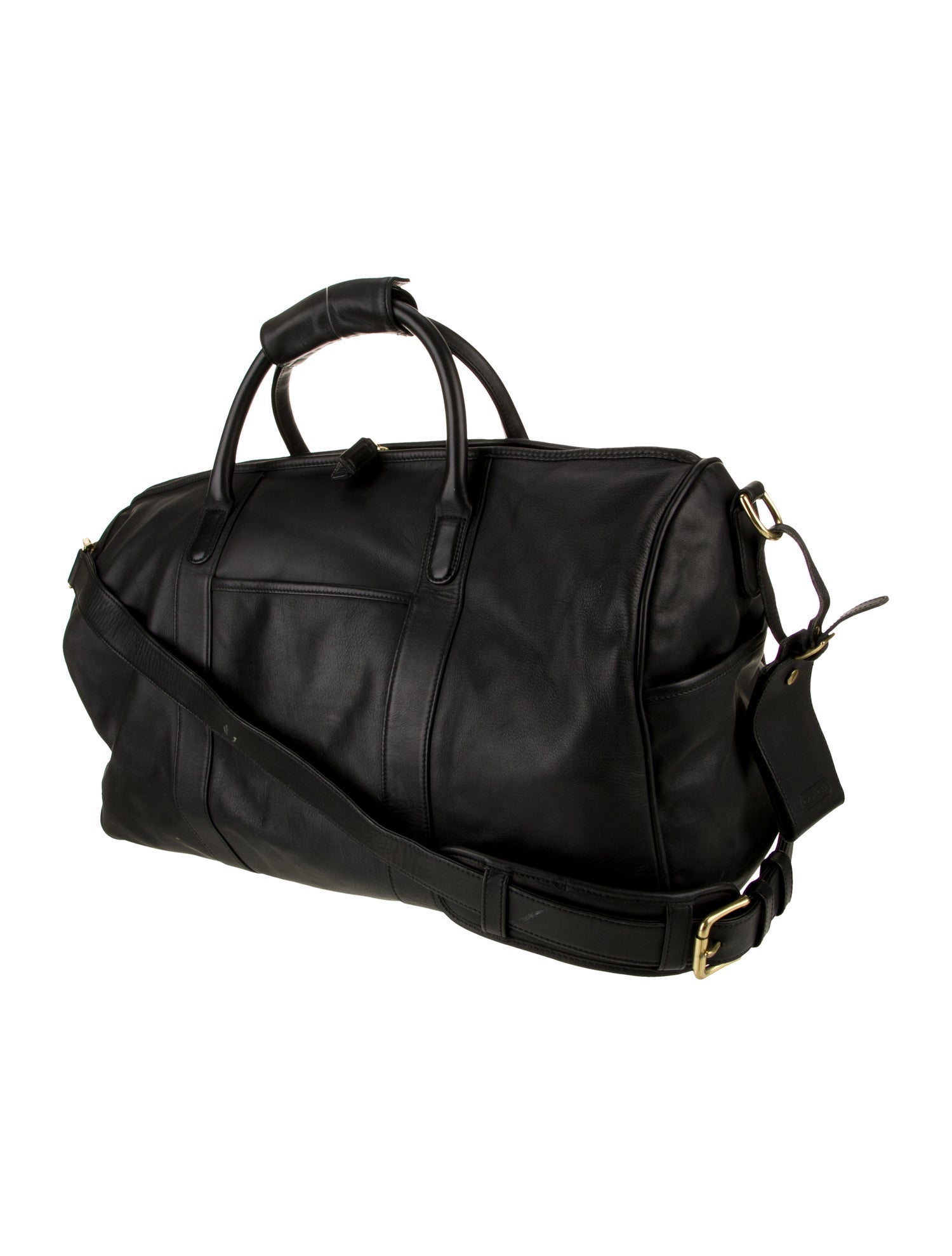 Coach Leather Weekender Bag