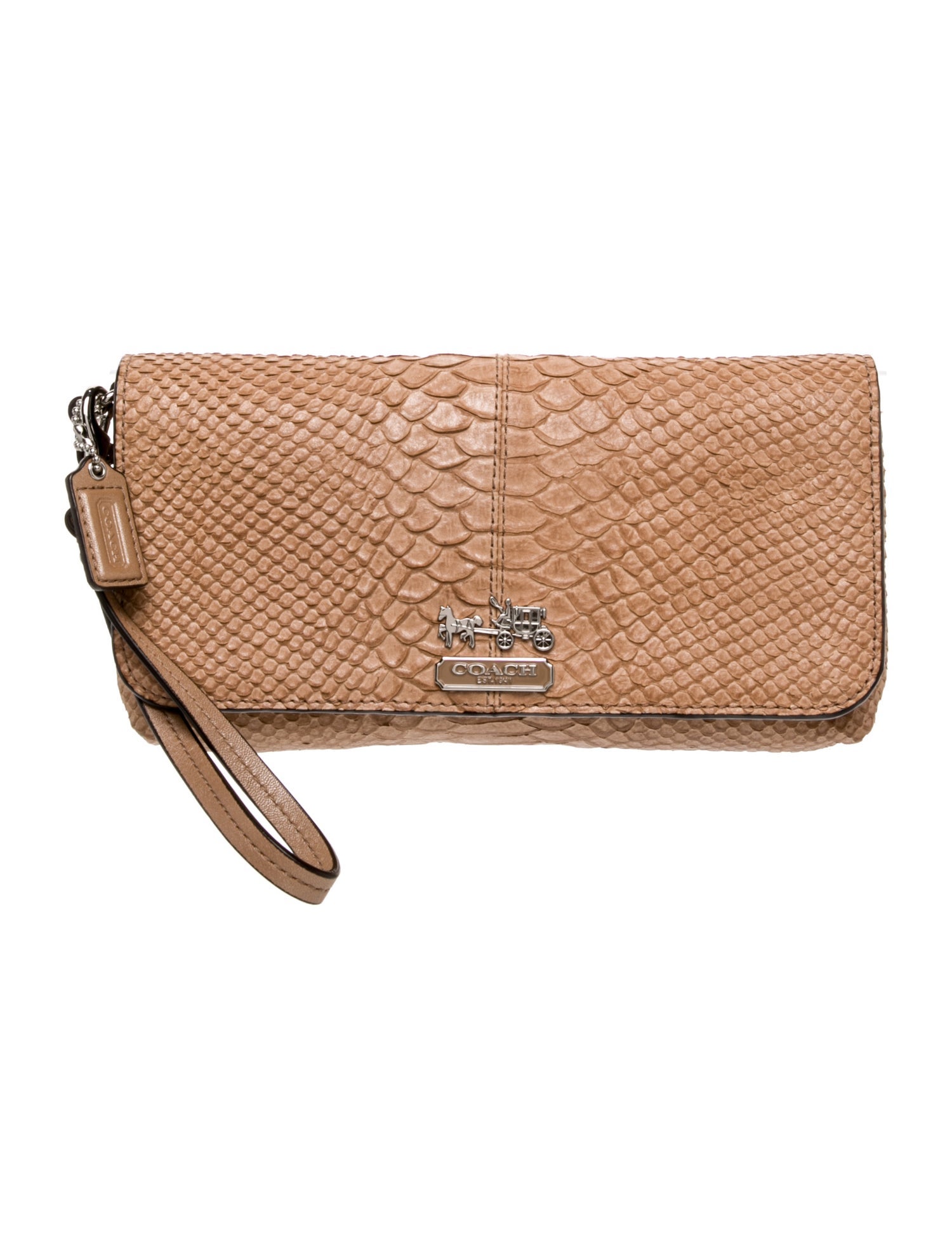 Coach Snakeskin Clutch