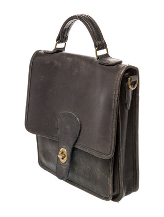 Coach Leather Top Handle Bag
