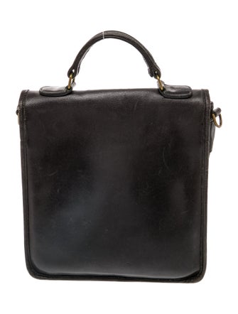 Coach Leather Top Handle Bag