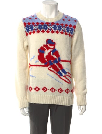 Coach Wool Graphic Print Pullover