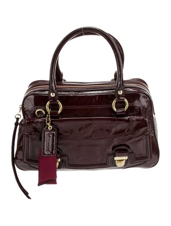 Coach Patent Leather Top Handle Bag