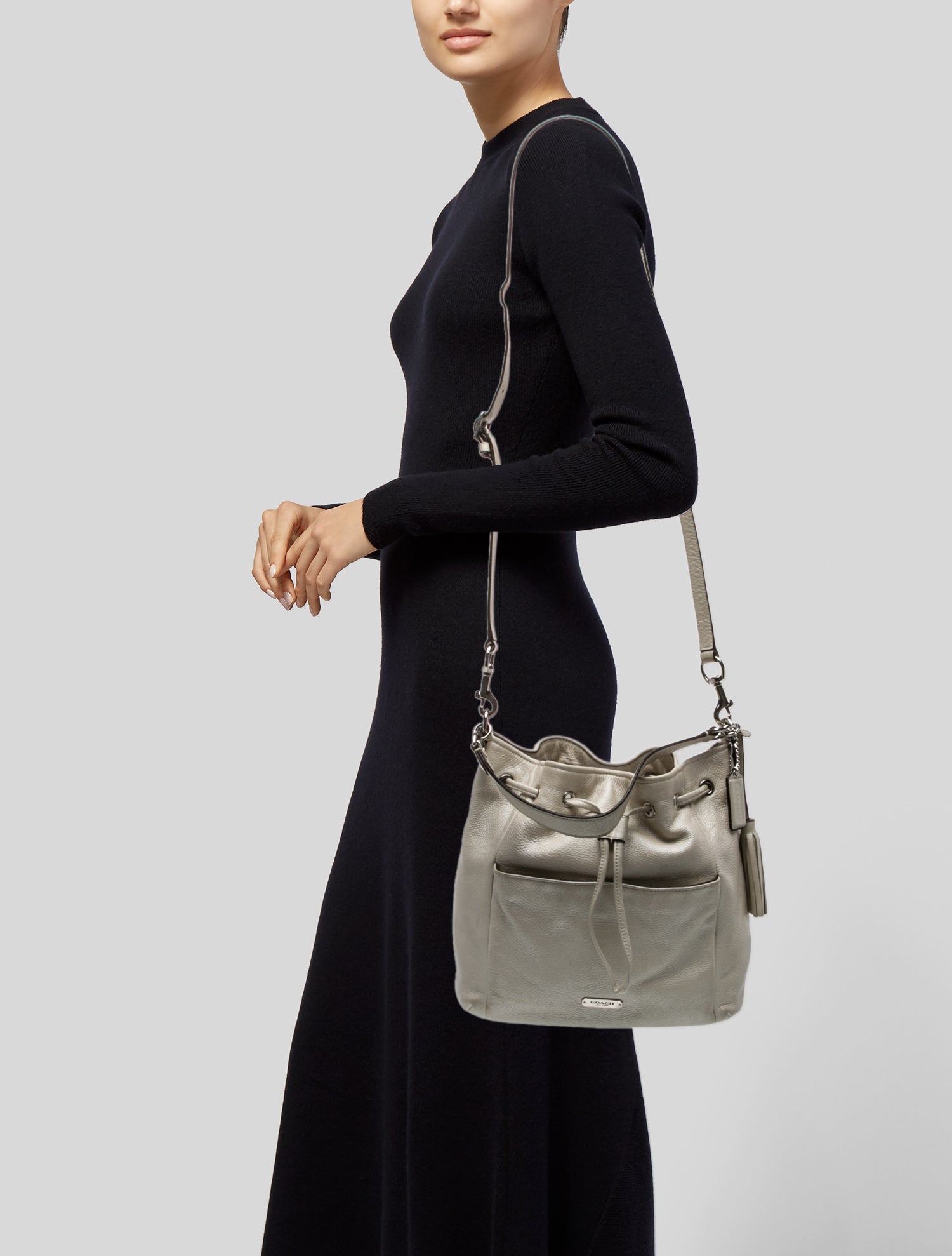 Coach Leather Bucket Bag