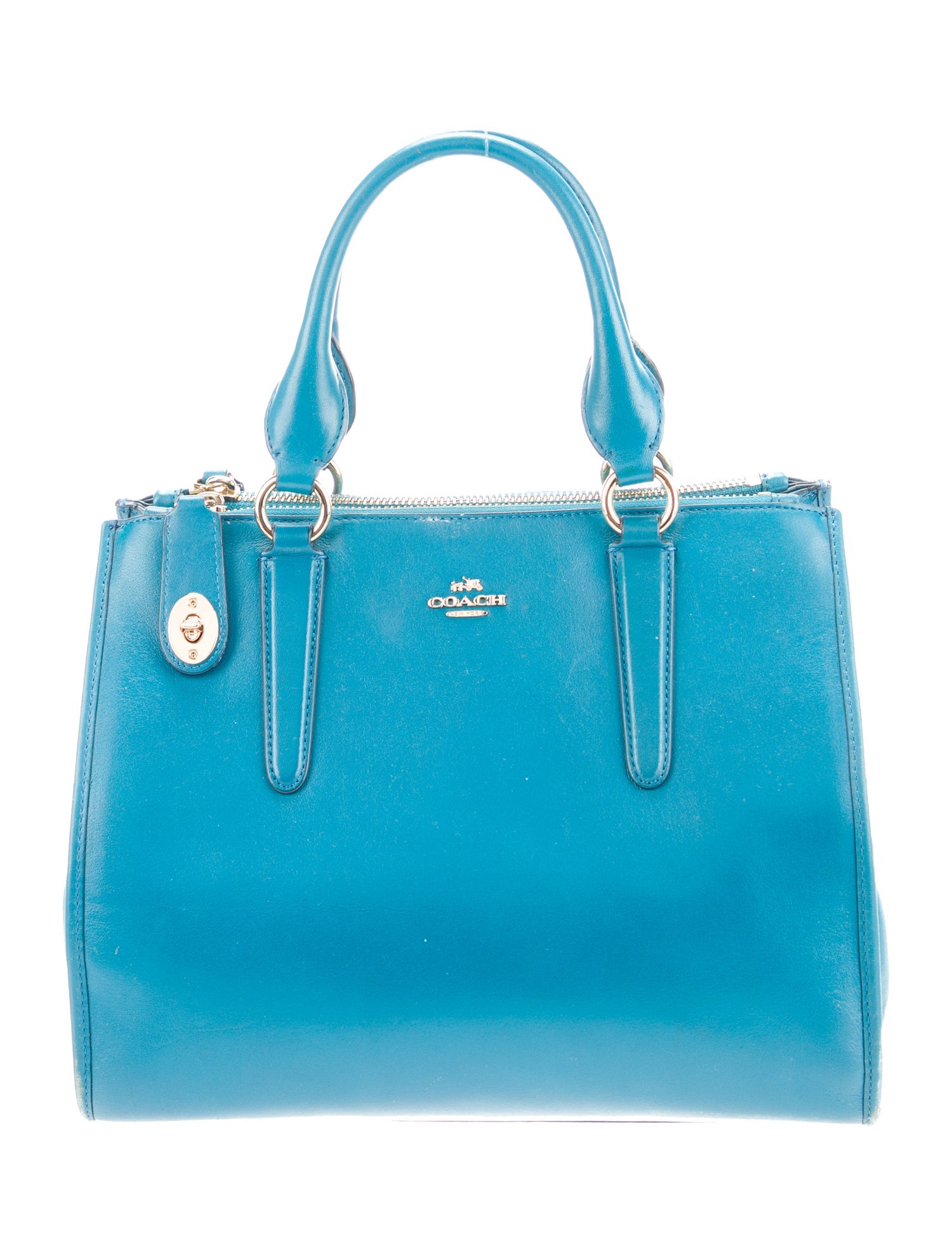 Coach Leather Top Handle Bag