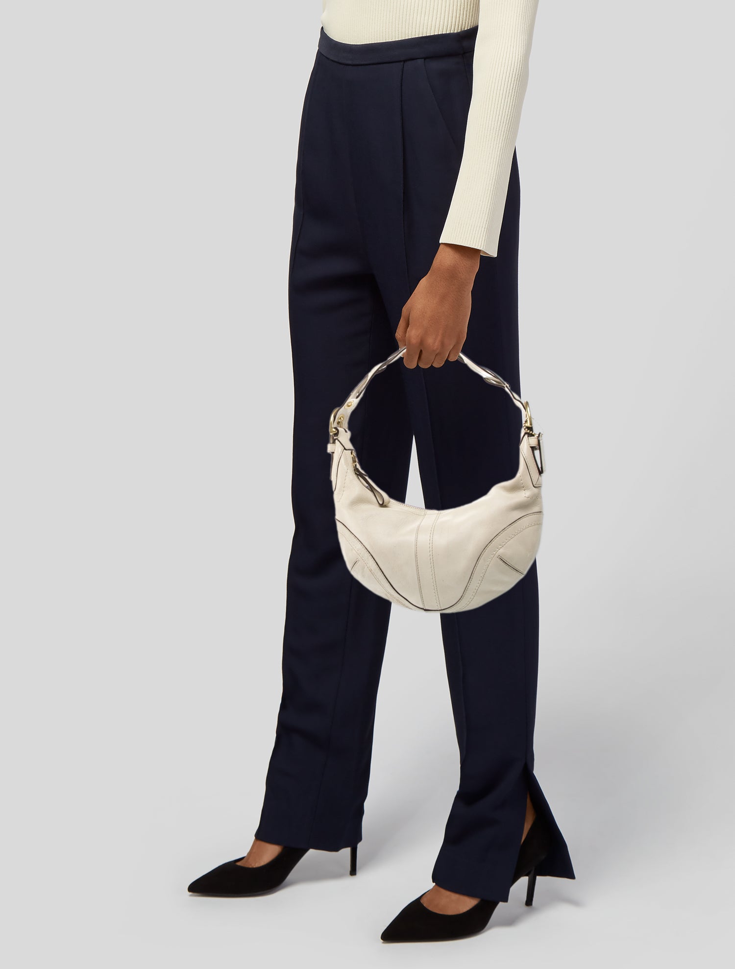 Coach Leather Top Handle Bag