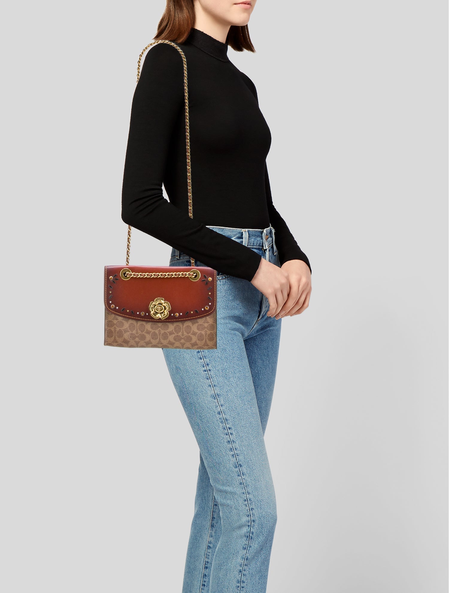 Coach Leather Shoulder Bag