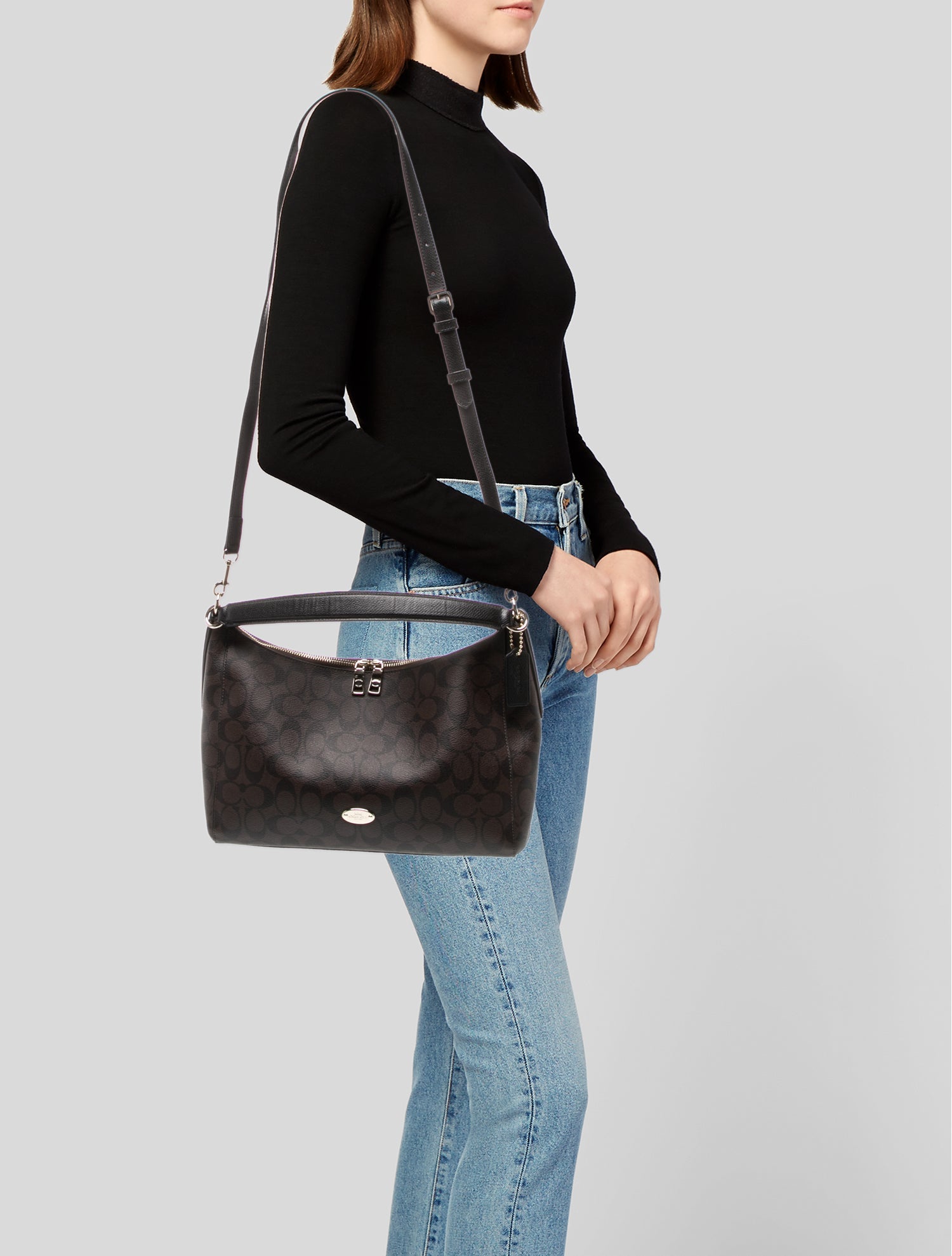 Coach Leather Top Handle Bag