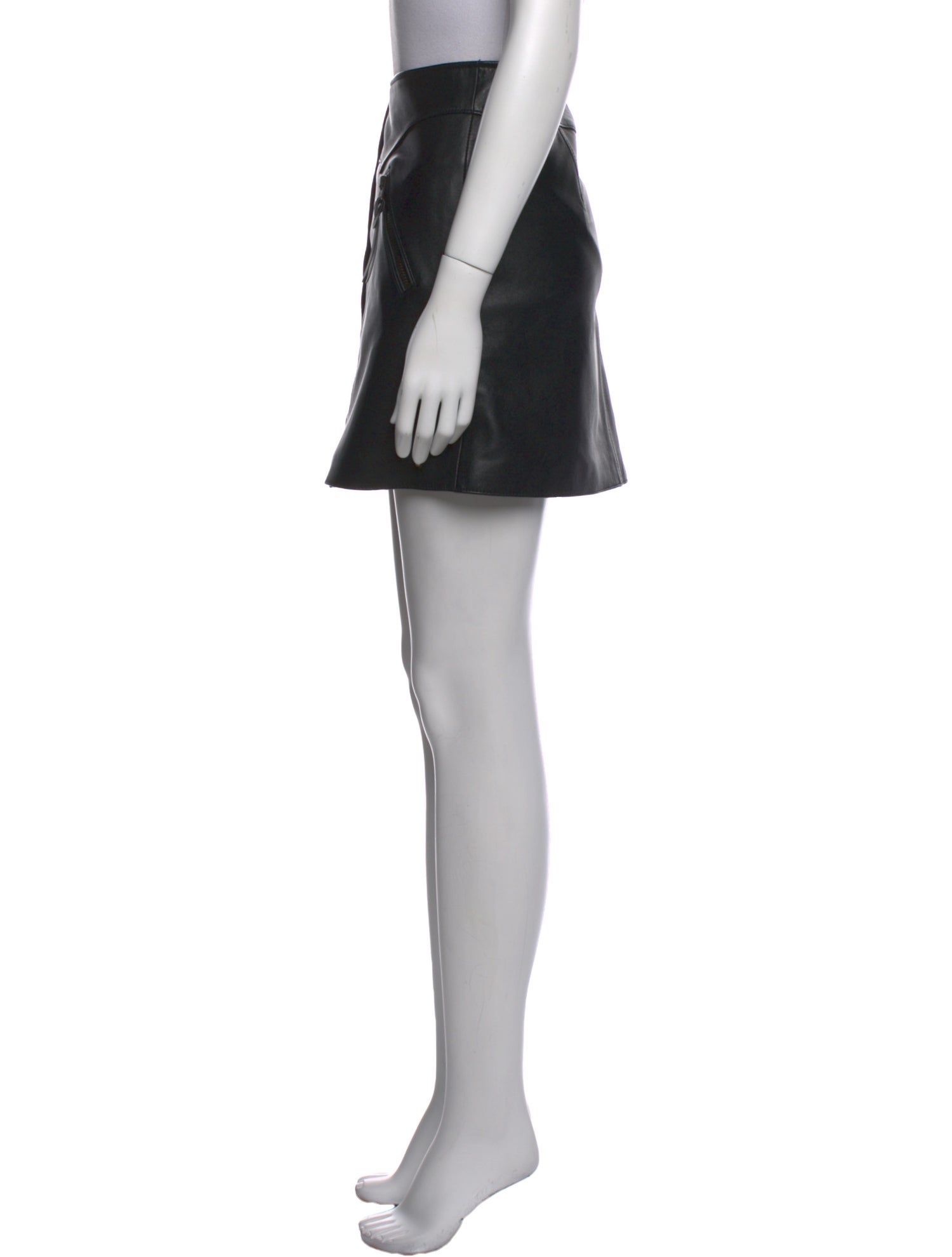 Coach Leather Mini Skirt