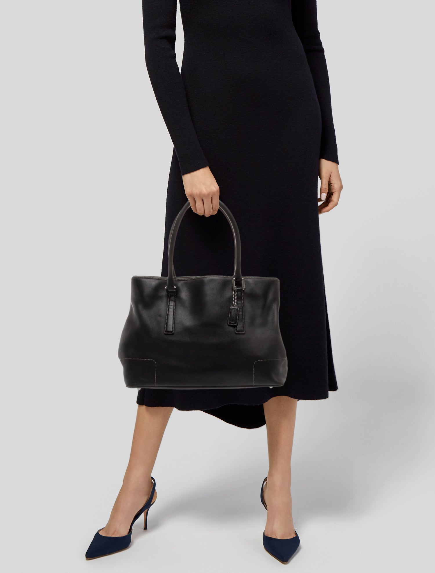 Coach Leather Top Handle Bag