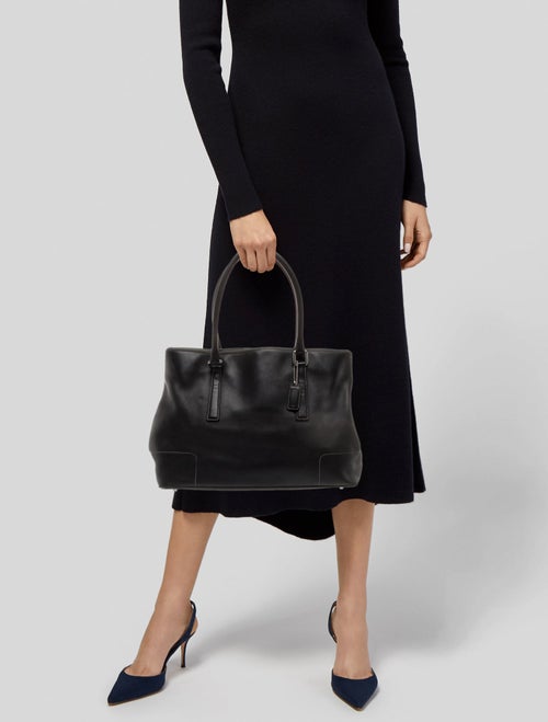 Coach Leather Top Handle Bag