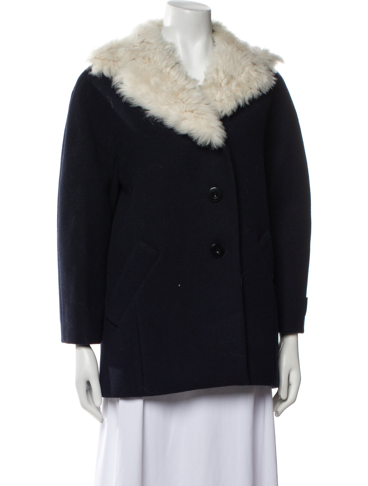 Coach Wool Fur Coat