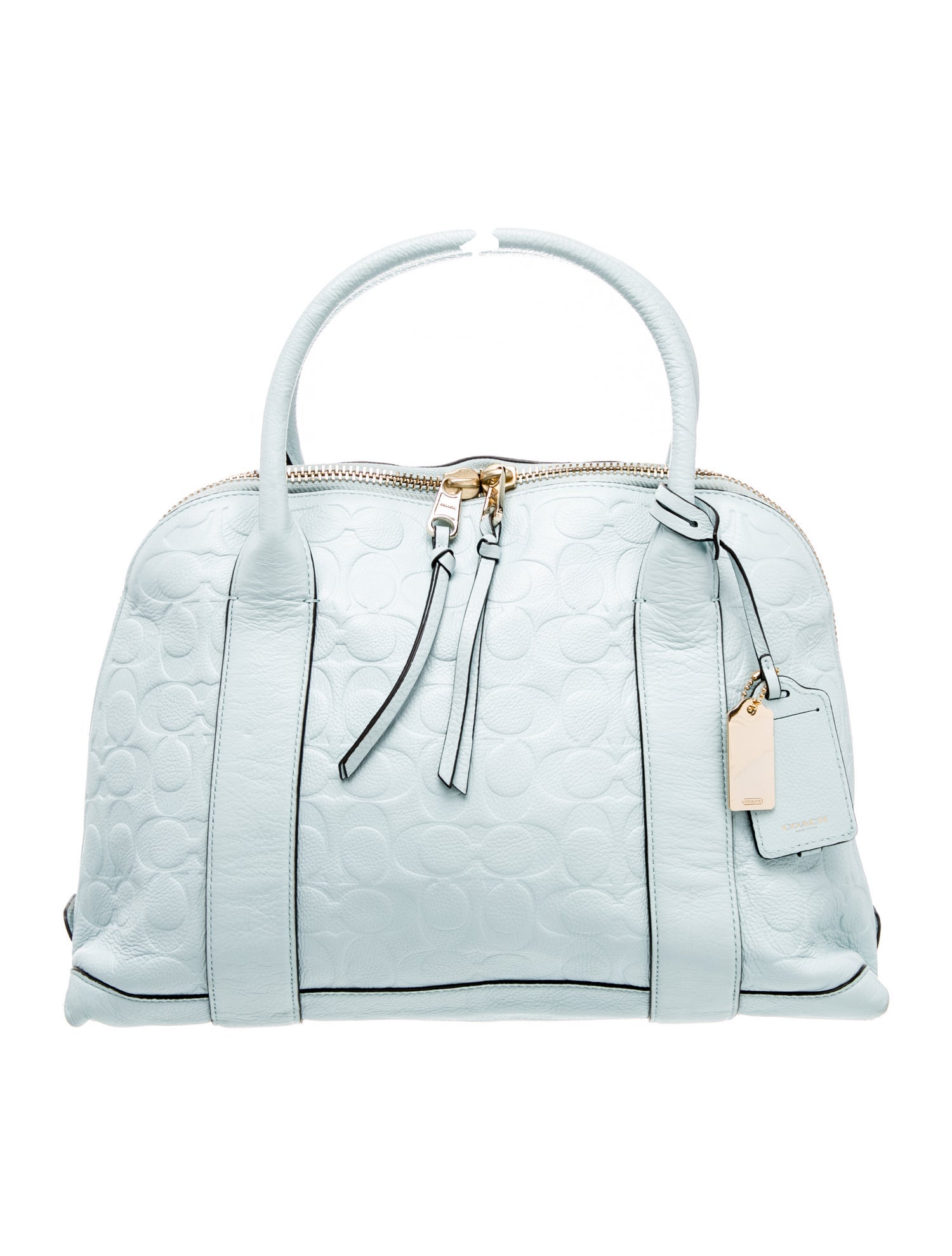 Coach Leather Top Handle Bag