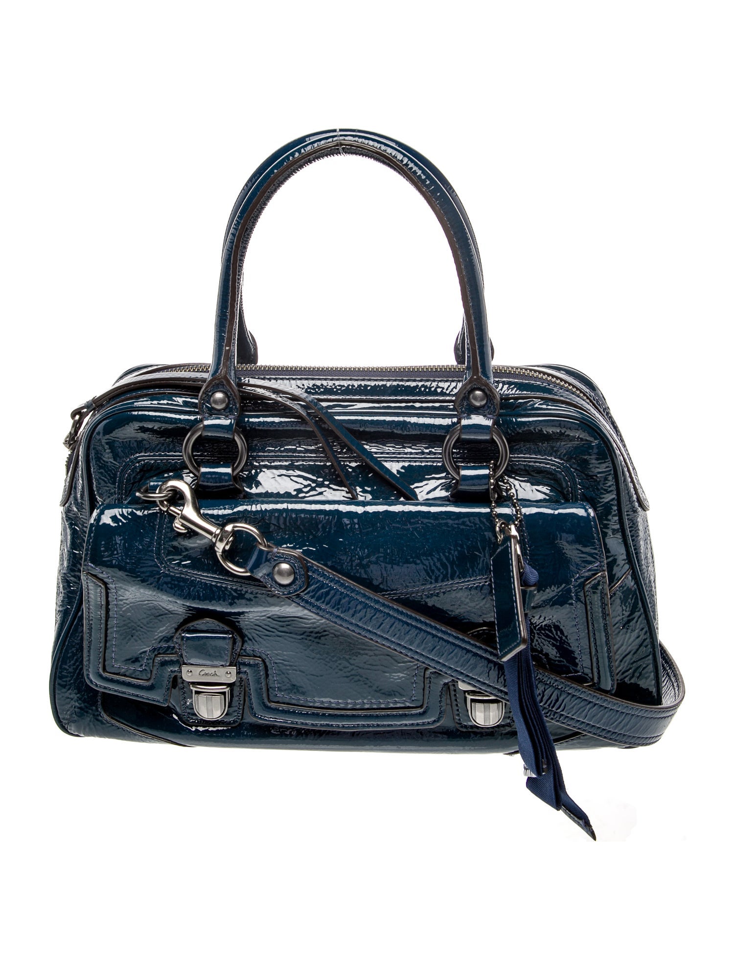 Coach Patent Leather Top Handle Bag