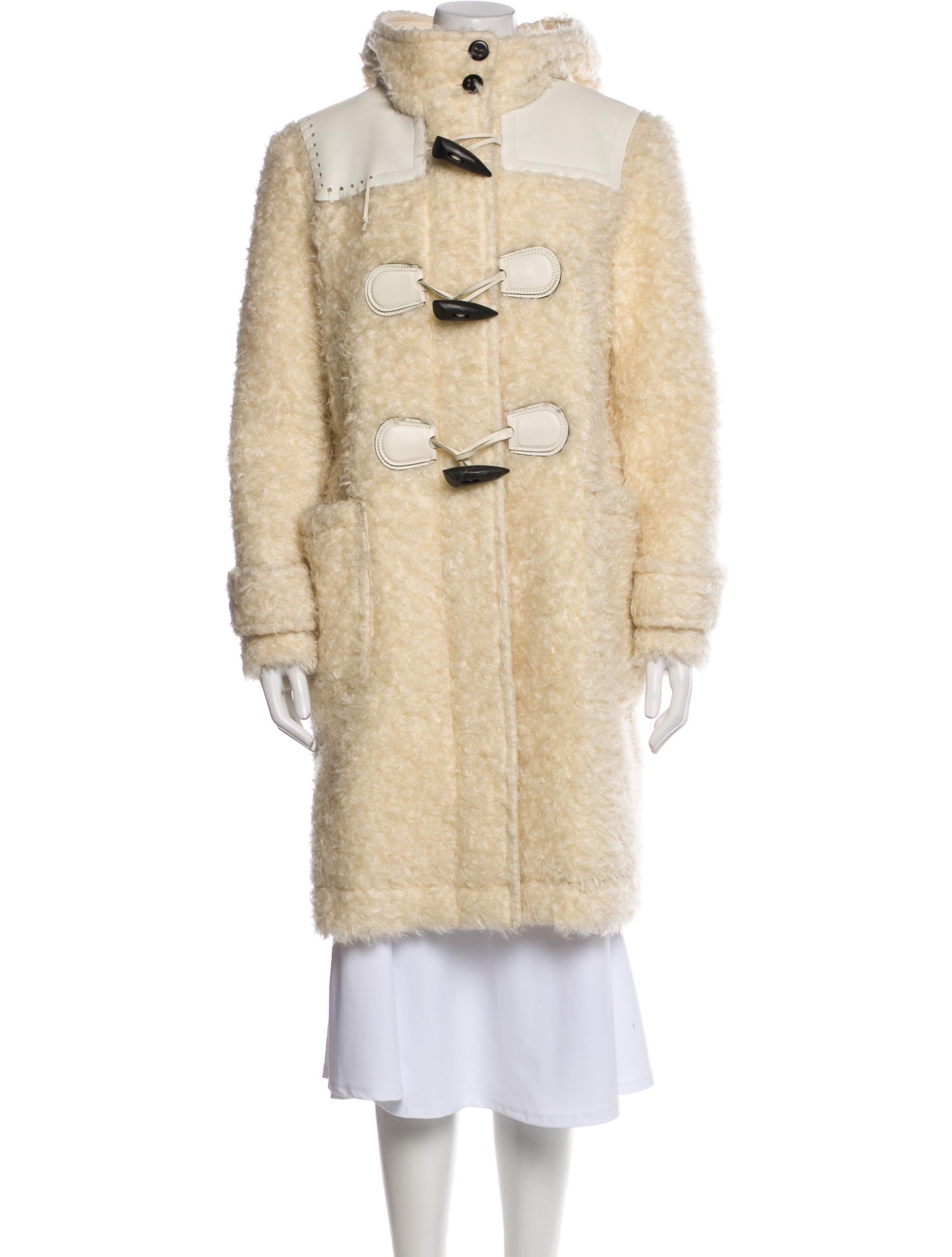 Coach Mohair Faux Fur Coat
