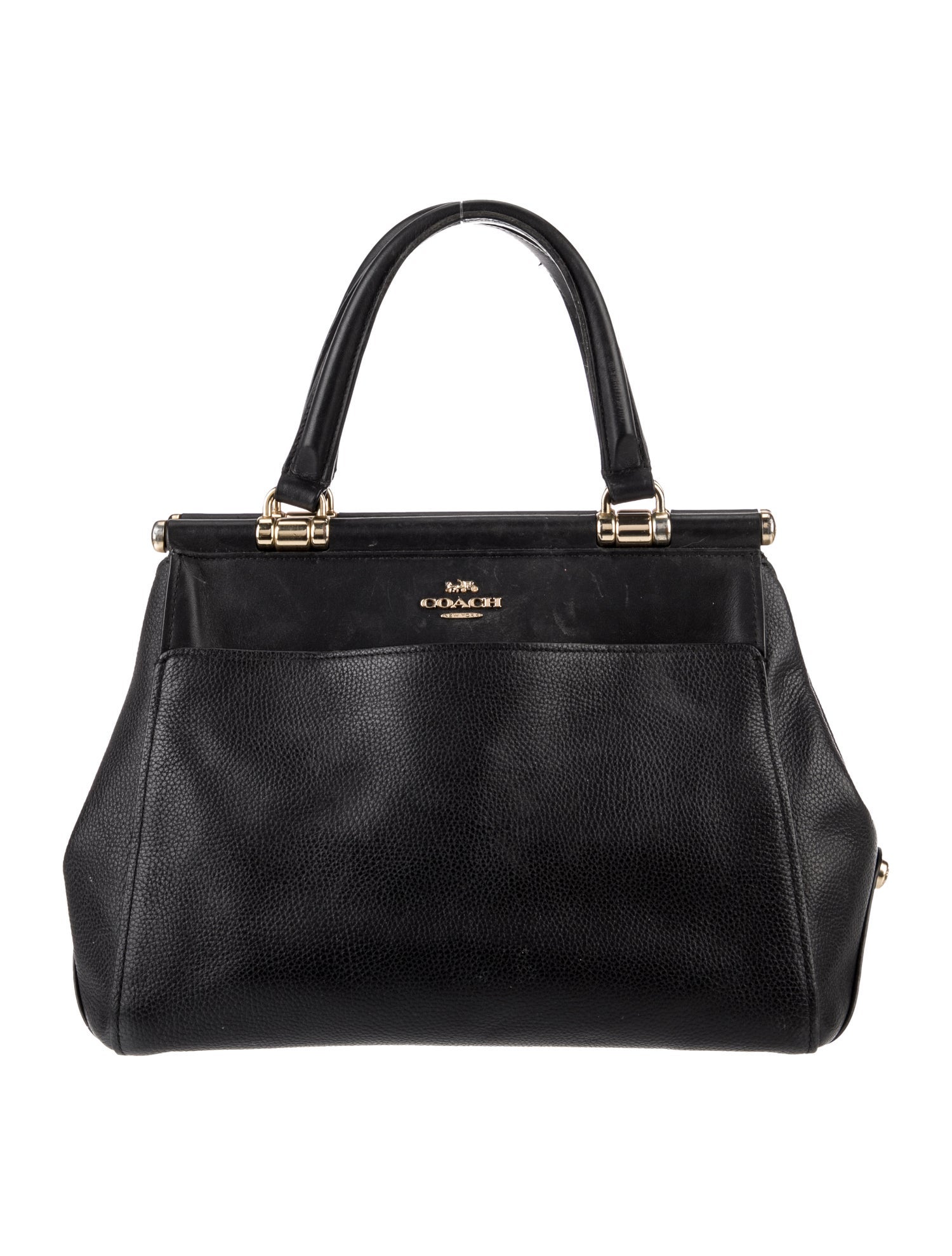 Coach Leather Top Handle Bag