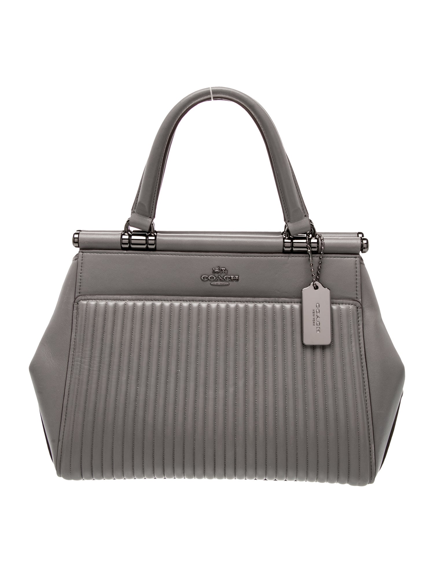 Coach Leather Top Handle Bag