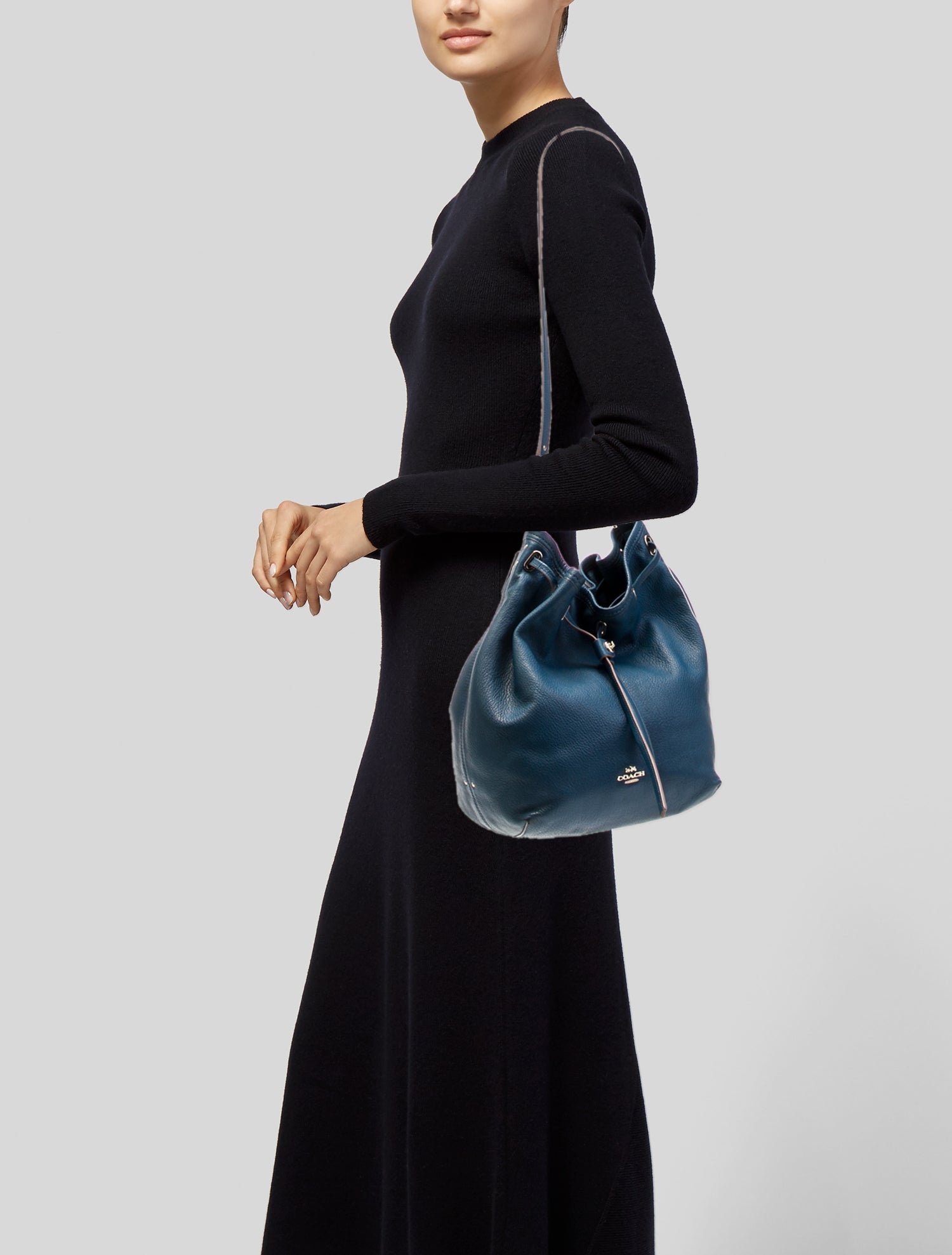 Coach Leather Bucket Bag