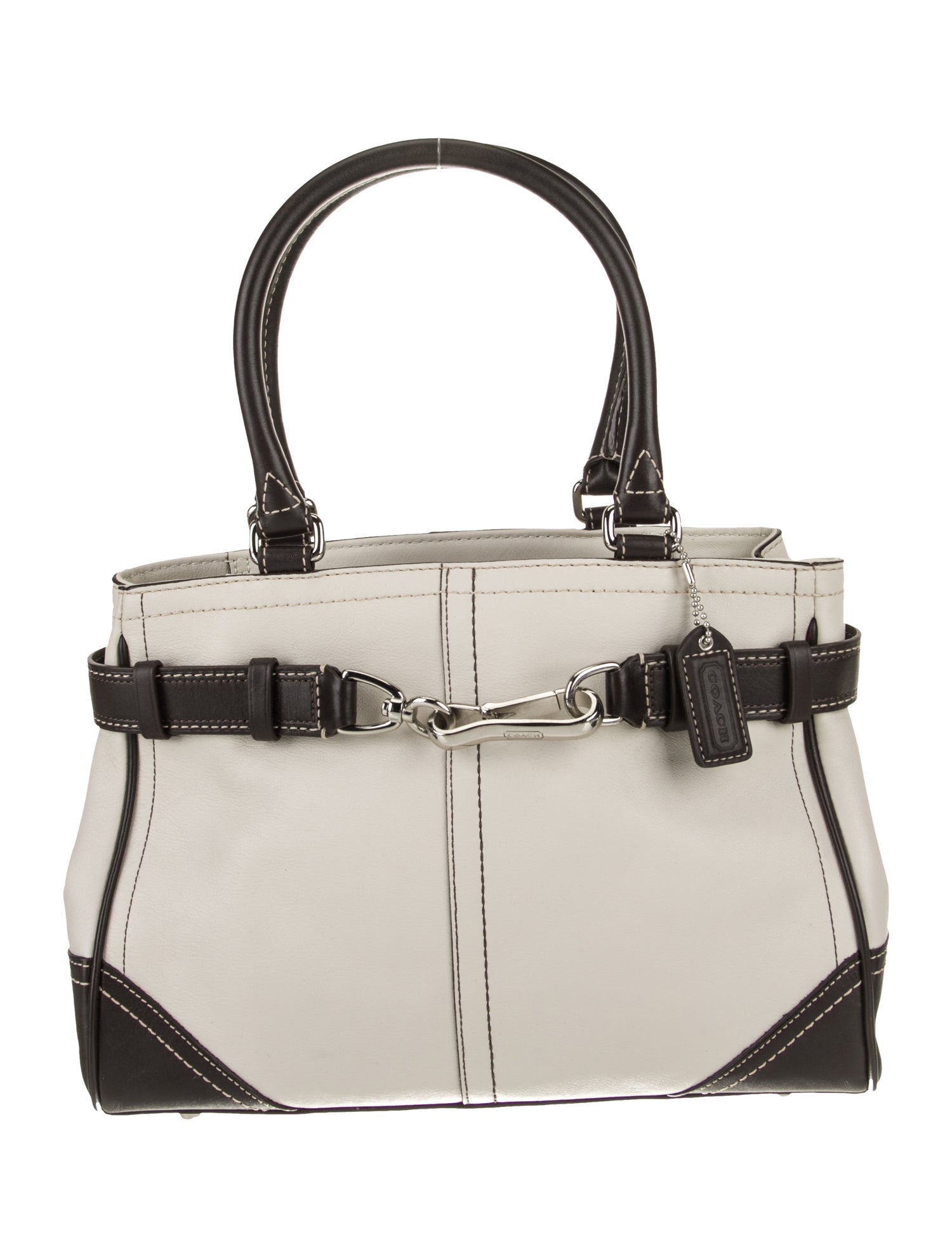 Coach Leather Top Handle Bag