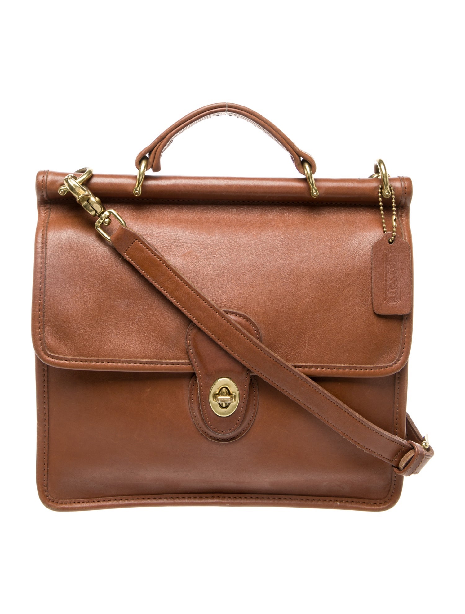 Coach Leather Top Handle Bag Vintage