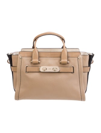 Coach Leather Top Handle Bag