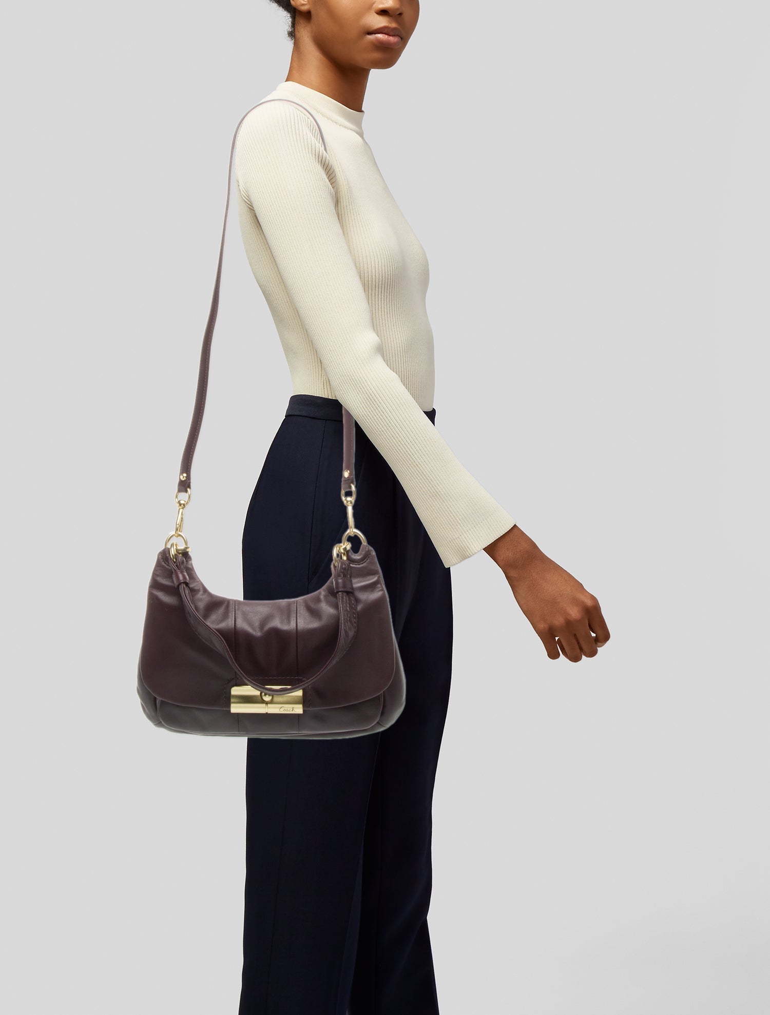 Coach Leather Shoulder Bag