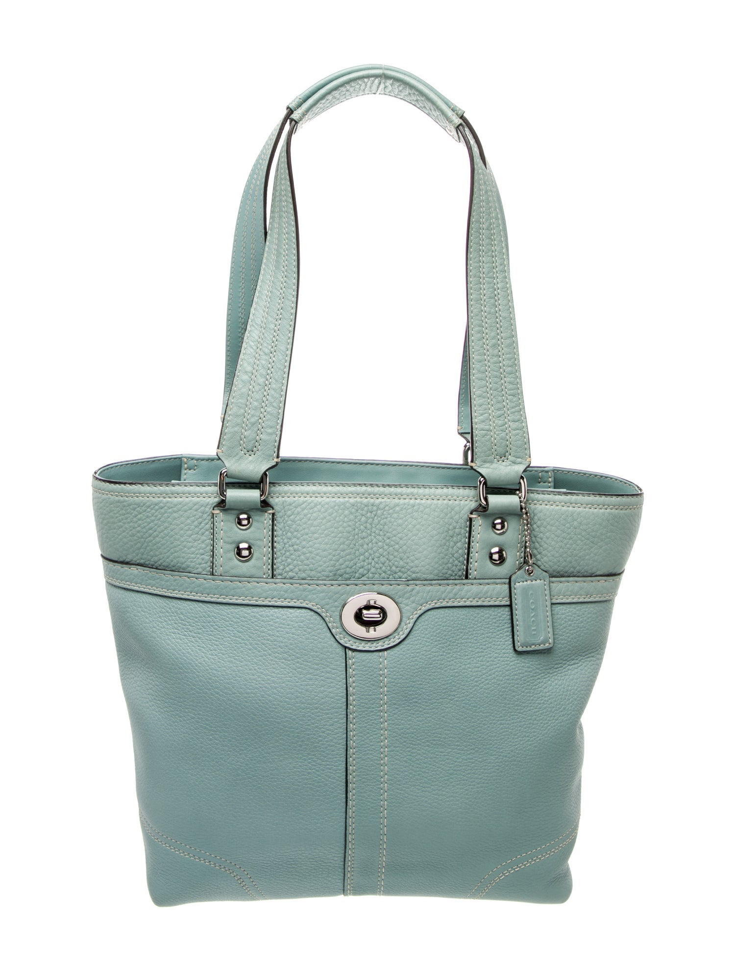 Coach Leather Top Handle Bag