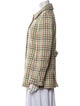 Coach Wool Plaid Print Coat