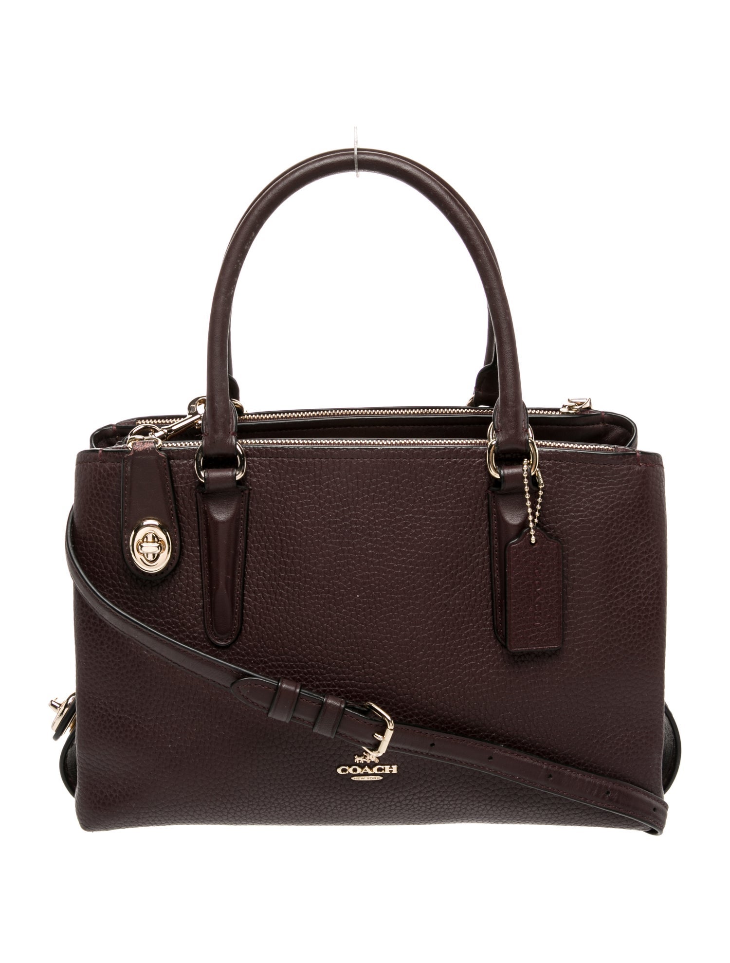 Coach Leather Top Handle Bag