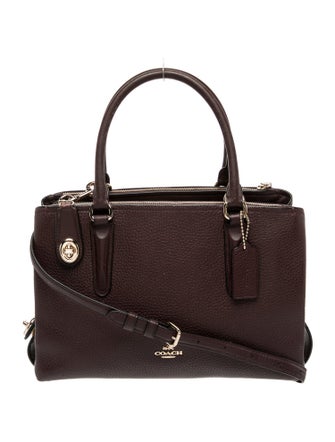 Coach Leather Top Handle Bag