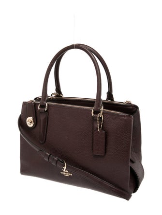 Coach Leather Top Handle Bag