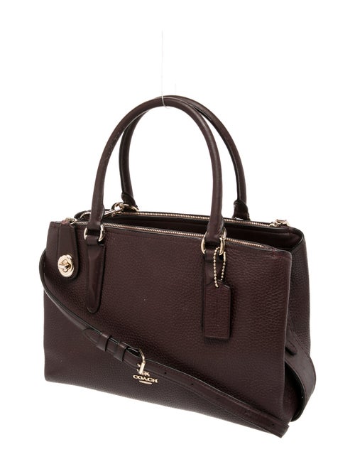 Coach Leather Top Handle Bag