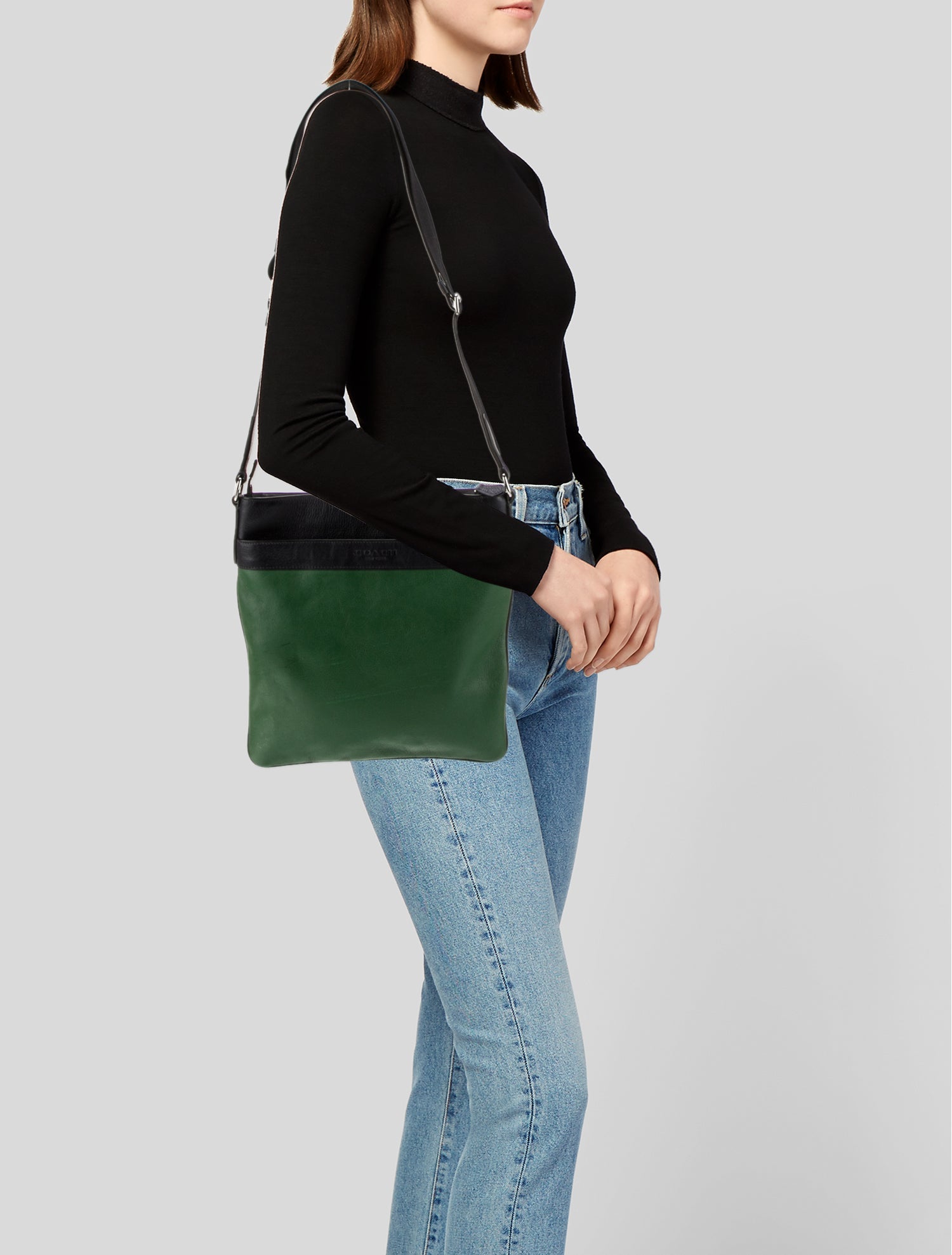 Coach Leather Messenger Bag