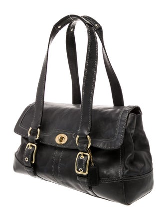 Coach Leather Top Handle Bag