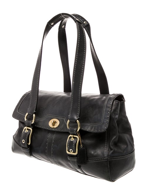 Coach Leather Top Handle Bag