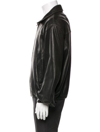 Coach Leather Bomber Jacket