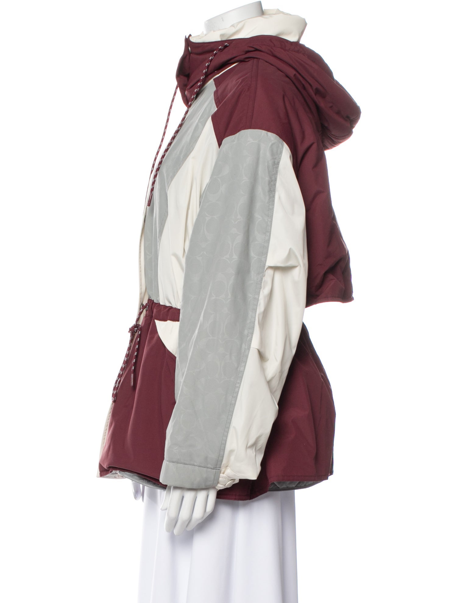 Coach Colorblock Pattern Coat