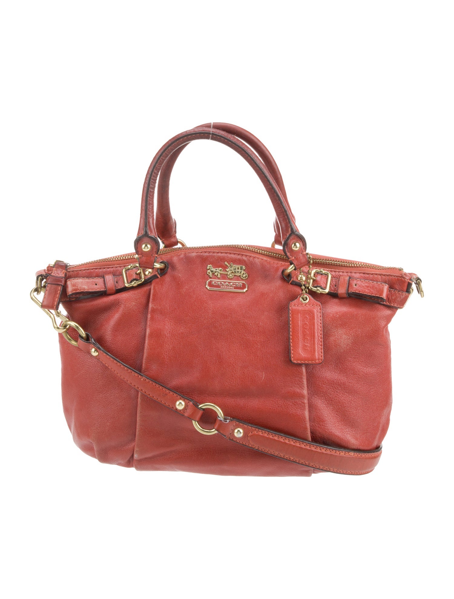 Coach Leather Top Handle Bag