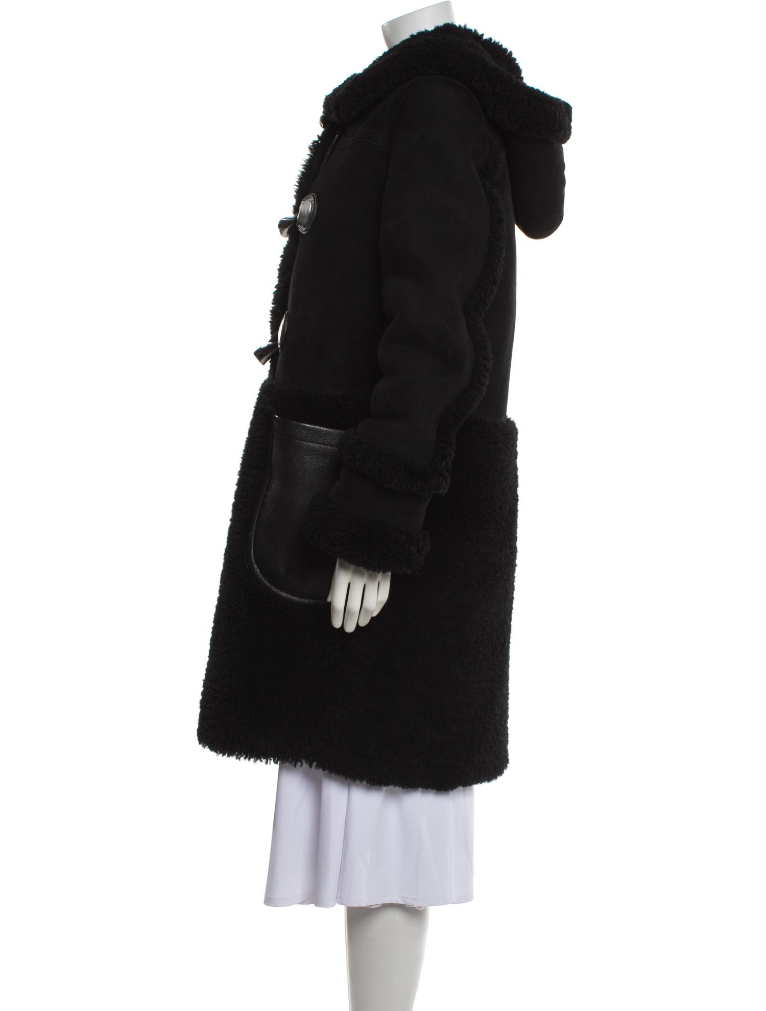 Coach Suede Faux Fur Coat