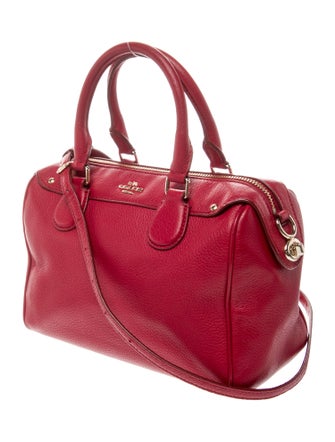 Coach Leather Top Handle Bag