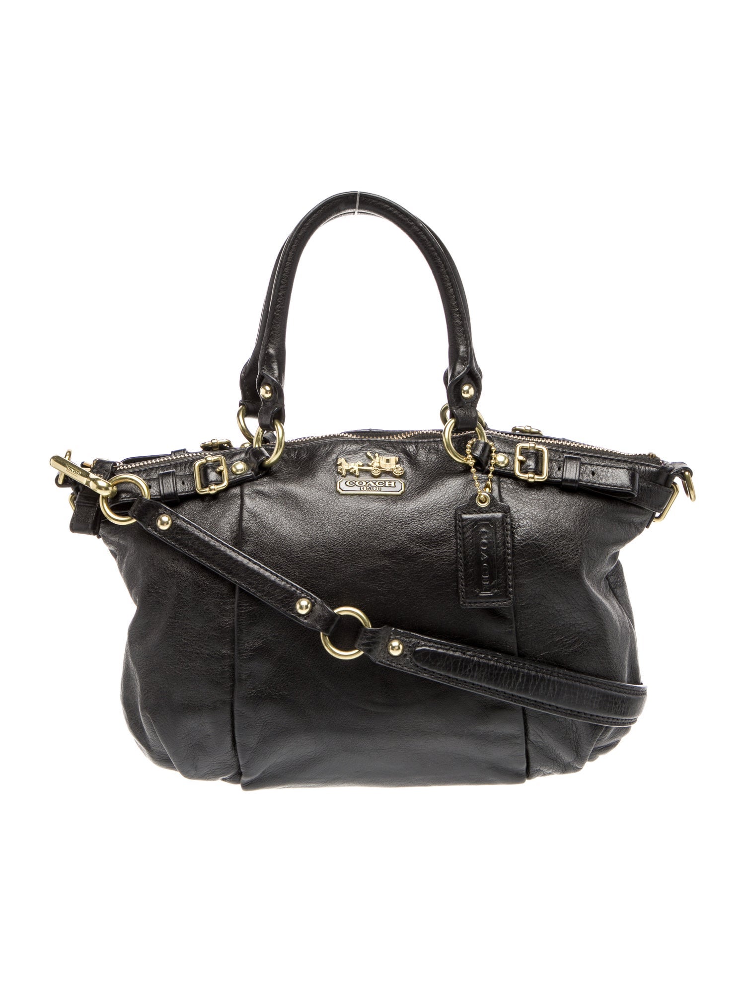 Coach Leather Top Handle Bag