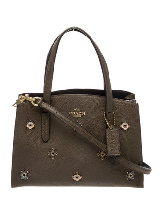 Coach Leather Top Handle Bag