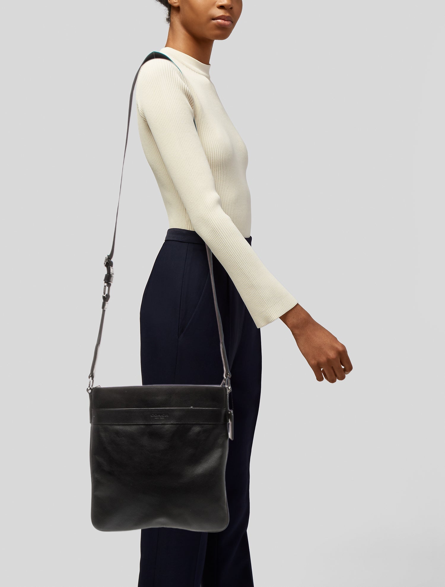 Coach Leather Messenger Bag