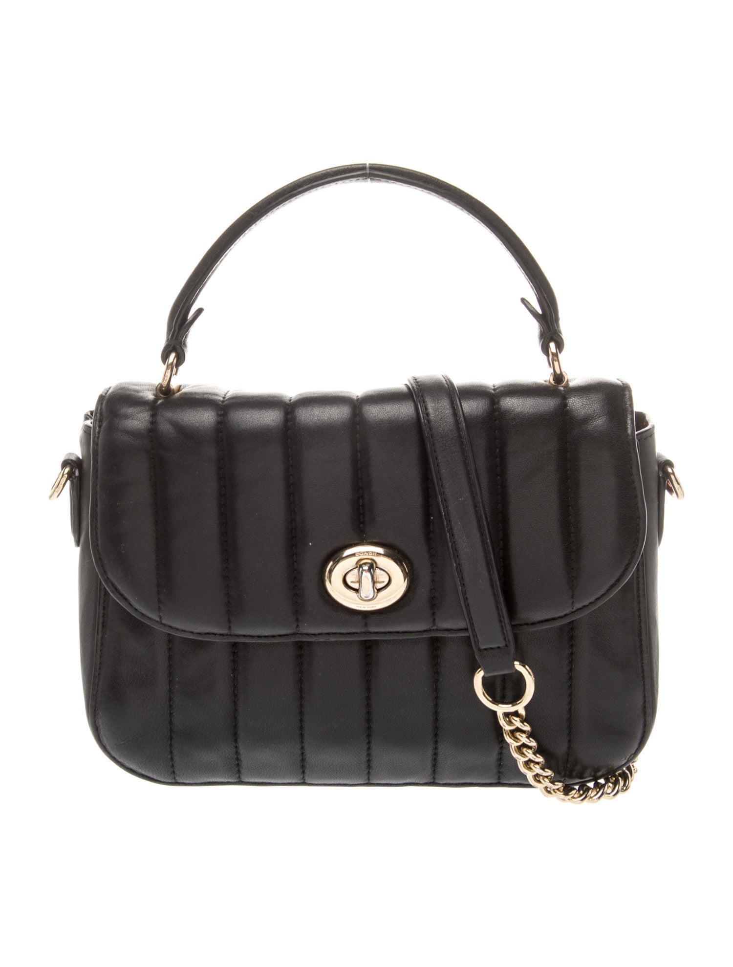 Coach Leather Top Handle Bag