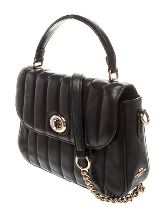 Coach Leather Top Handle Bag