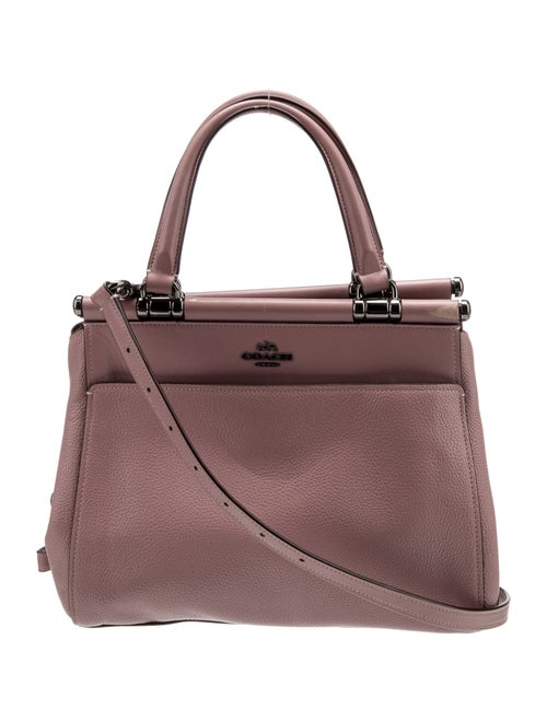 Coach Leather Top Handle Bag