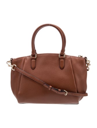 Coach Leather Top Handle Bag