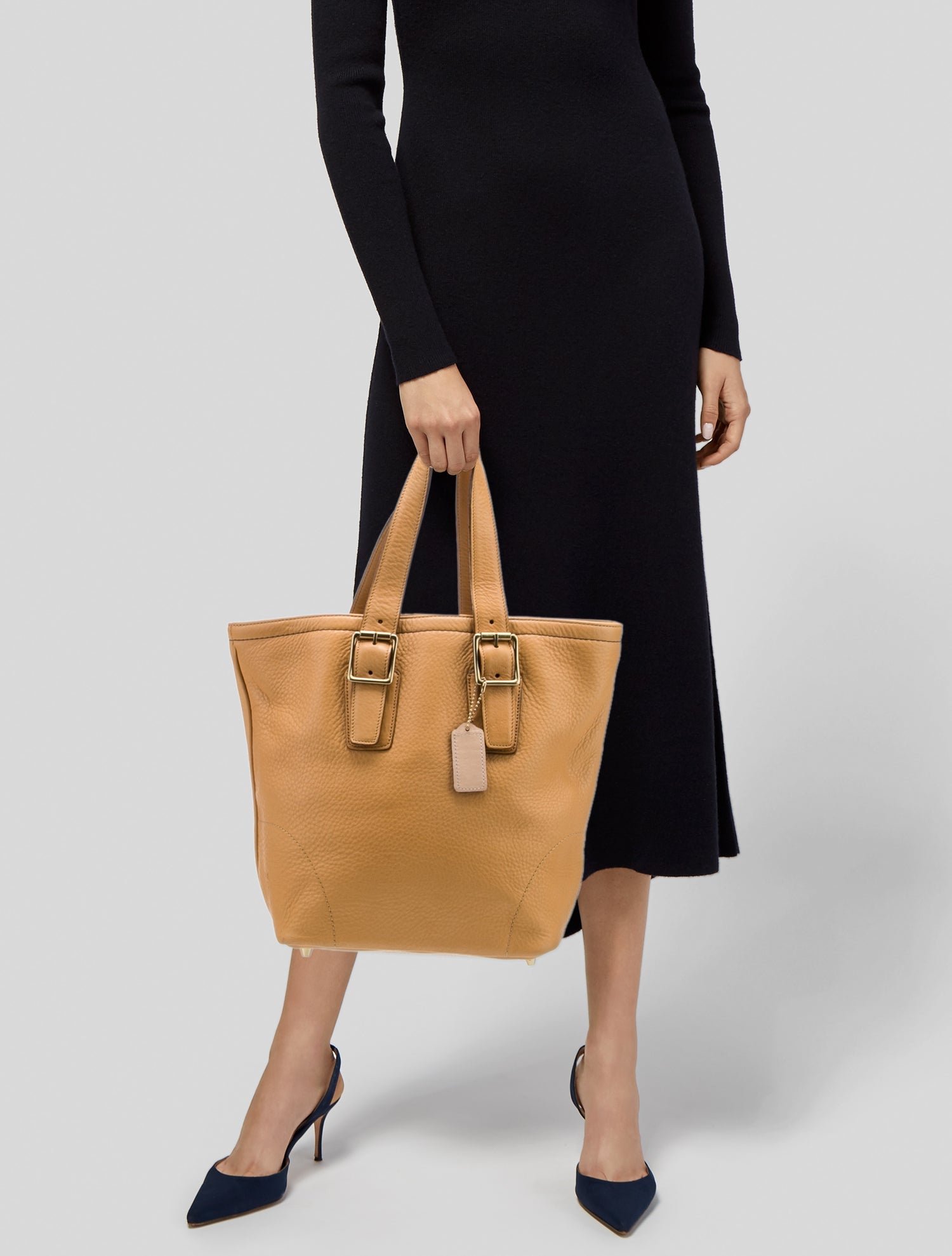 Coach Leather Top Handle Bag